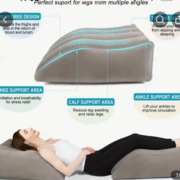 Ergonomic Leg Elevation Wedge Pillow: Support And Decompression post surgery. - Picture 5 of 5